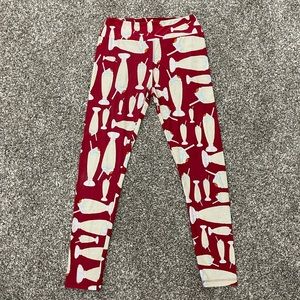 *SOLD* Lularoe Red Milkshake One-Size Leggings